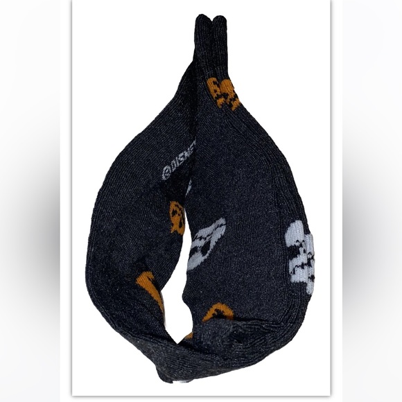 Nightmare Before Christmas Crew Socks 1Pair Men 6.5-12 Black Orange Jack Tim NEW - Picture 7 of 9